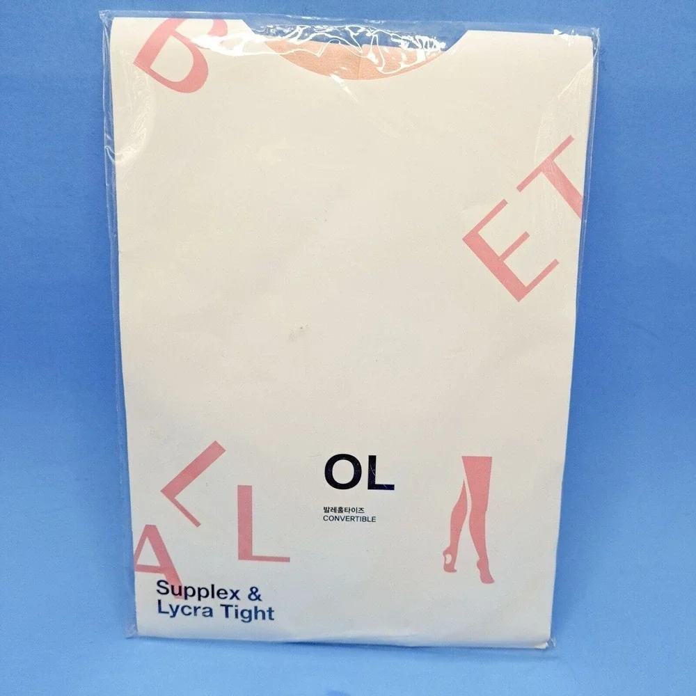 Body Wrappers Convertible Tights Girls M/L‎ Ballet Pink Supplex Lycra NWT Dance